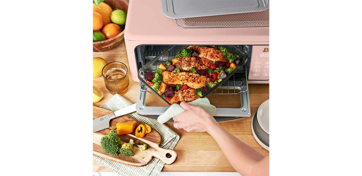 Beautiful Infrared Air Fry Toaster Oven, 9-Slice, 1800 W