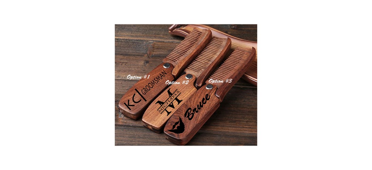 Best B Genius 15 Custom Engraved Beard Comb Best B Genius 15 Custom Engraved Beard Comb