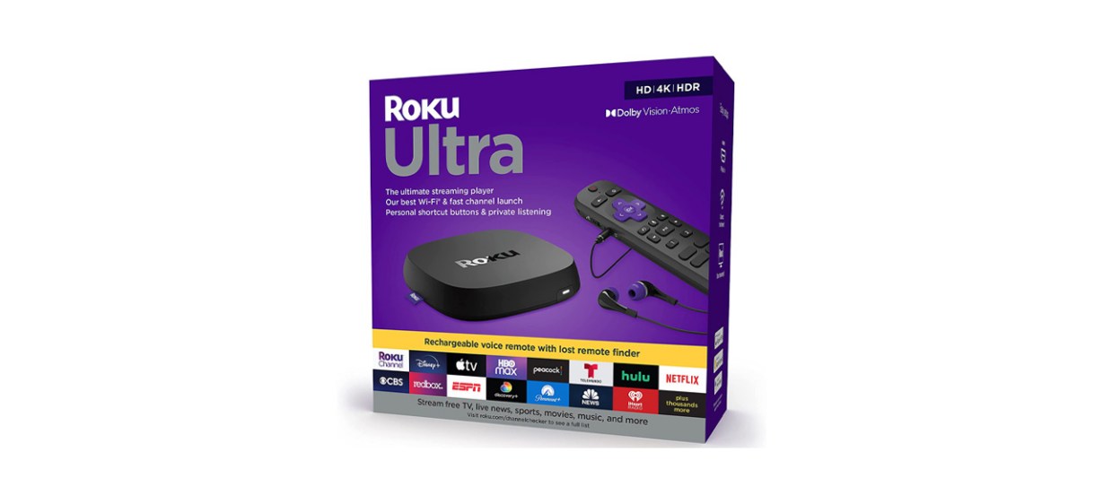 Best Roku Ultra 4K-HDR-Dolby Vision Streaming Device and Roku Voice Remote Pro