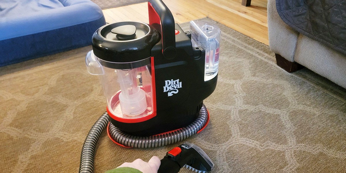Dirt Devil Portable Carpet &amp; Upholstery Spot Cleaner on carpet