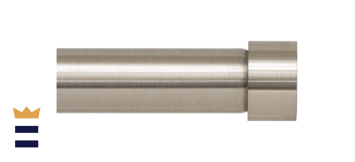 Ivilon Brushed Nickel Drapery Window Curtain Rod