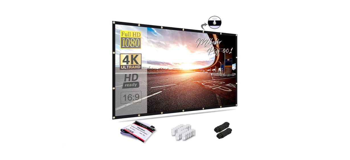 Mdbebbron Portable Projector Screen