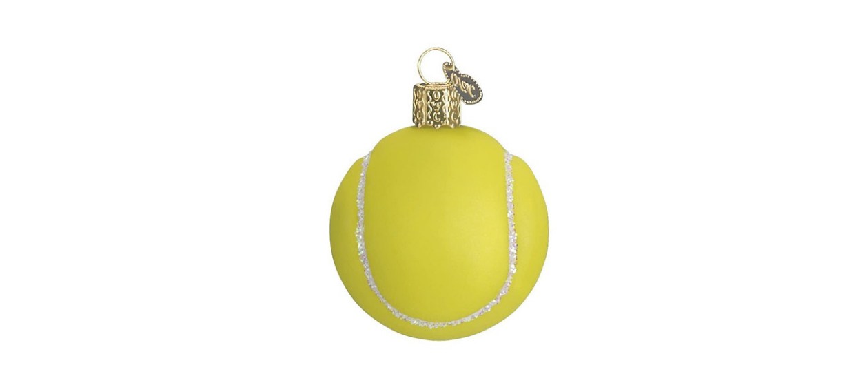 Old World Tennis Ball Christmas Ornament