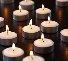 Zion Judaica Unscented Tea Light Candles