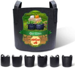 Gardzen 6-Pack 30 Gallon Grow Bags