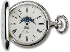 Rapport Half Hunter Silver Pocket Watch