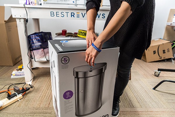 touchless trash cans