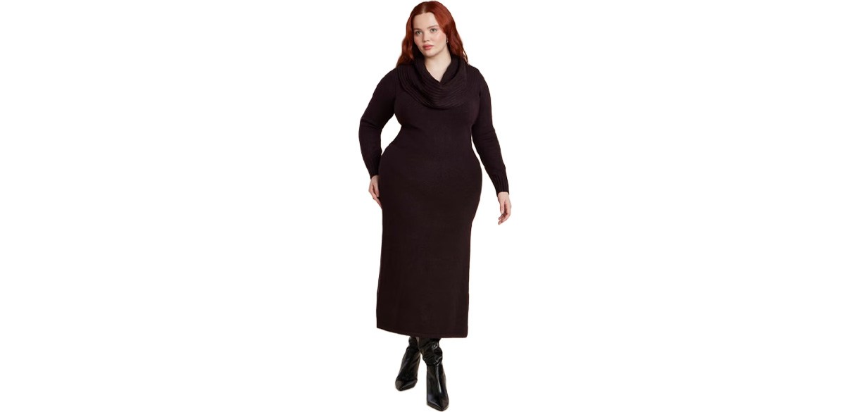 Eloquii Cowl Sweater Dress