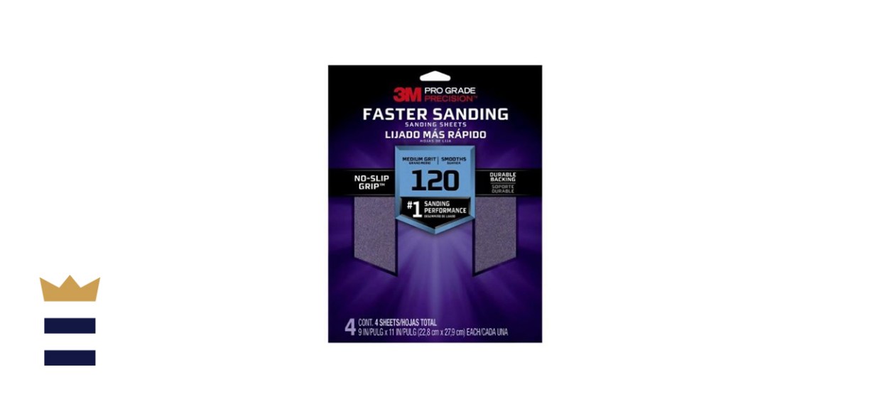 3M Hover Image to Zoom Top Rated Pro Grade Precision 9 in. x 11 in. 120 Grit Medium Faster Sanding Sanding Sheets 