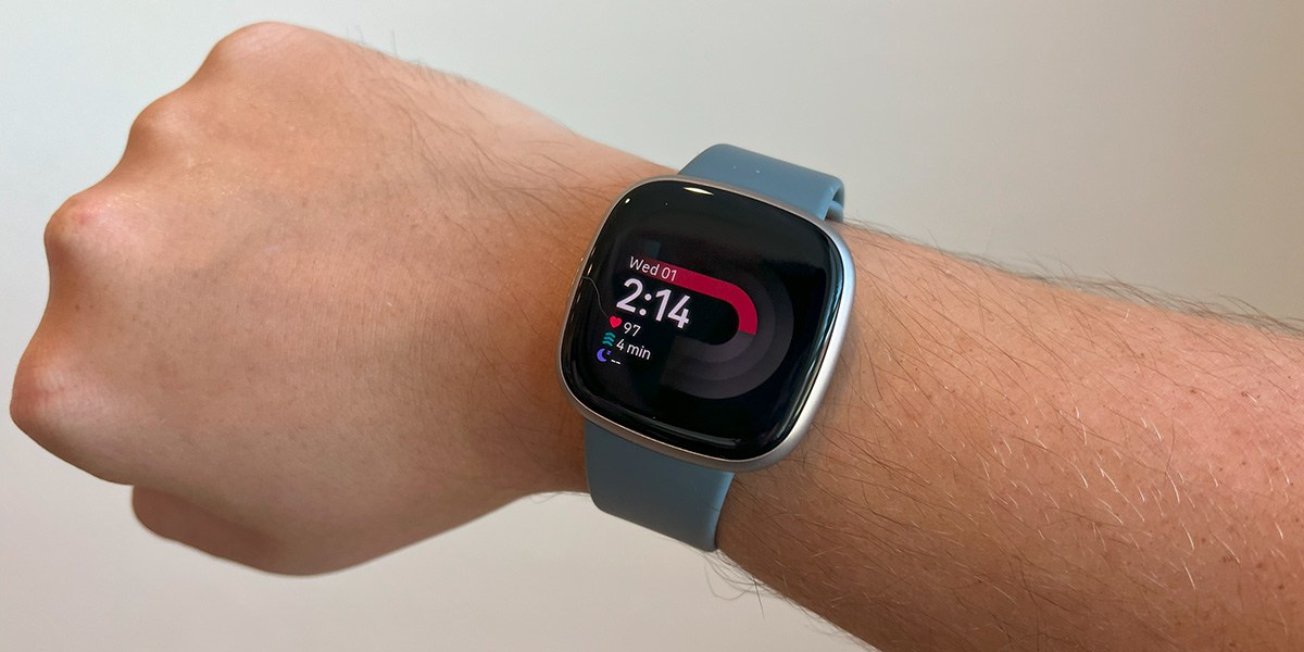 Fitbit Versa 4 on wrist