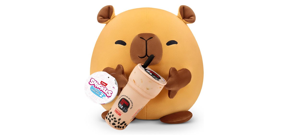 Snackles Series 2 Capybara &amp; Boba 8 Inch Plush