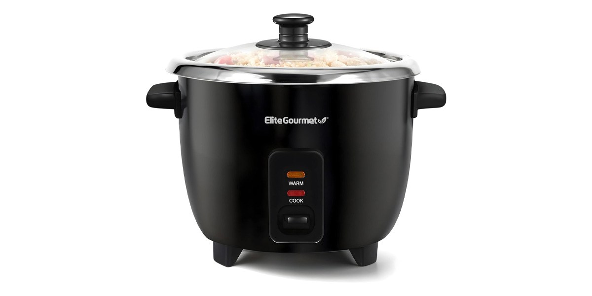 Elite Gourmet ERC006SS 6-Cup Electric Rice Cooker