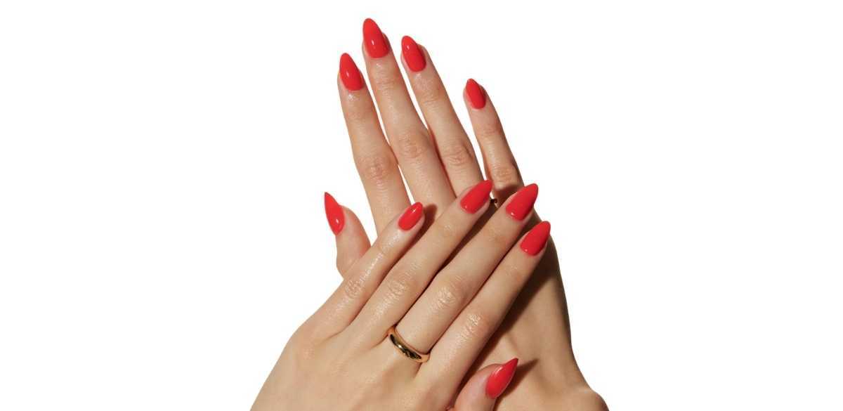LAMIMOSA 32Pcs Press On Nails in Red Chilli