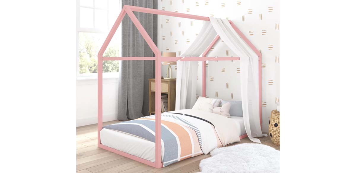 Twin Skyler Metal Montessori House Bed