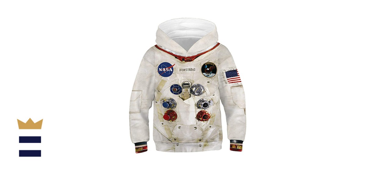 Ainuno Kids Boys Girls Hoodie Pullover 4-15Y Galaxy Wolf Sweatshirts 3D Cool Top