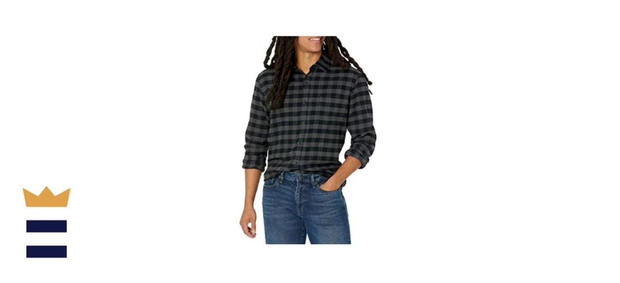 Amazon Essentials Men’s Slim-Fit Long-Sleeve Flannel Shirt
