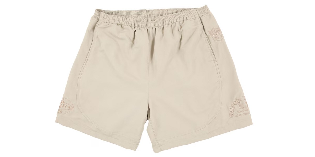 Bad Bunny x Super Tazón Off White Track Shorts