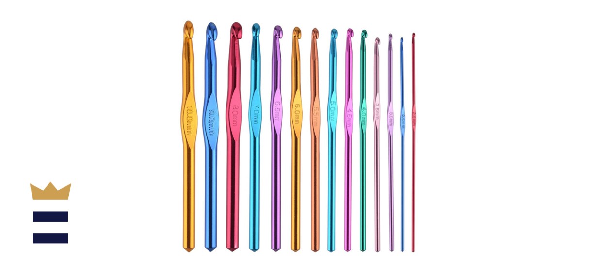 BCMRun 14 Piece Aluminum Crochet Hooks