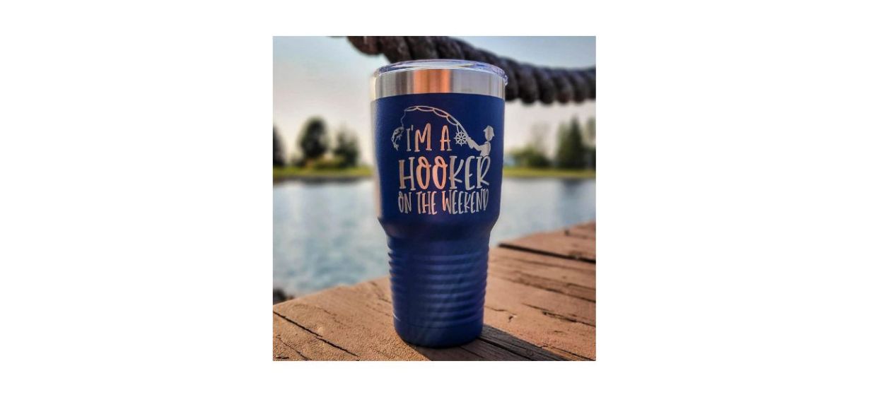 ShopSunnyBox I'm A Hooker on the Weekend Engraved Polar Camel Tumbler