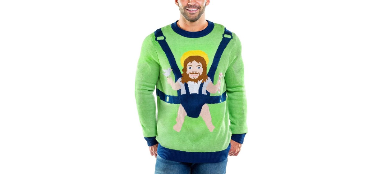 Best Tipsy Elves Sweet Baby Jesus Ugly Christmas Sweater