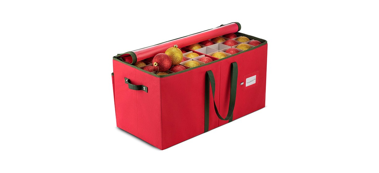 Best Zober Large Christmas Ornament Storage Box