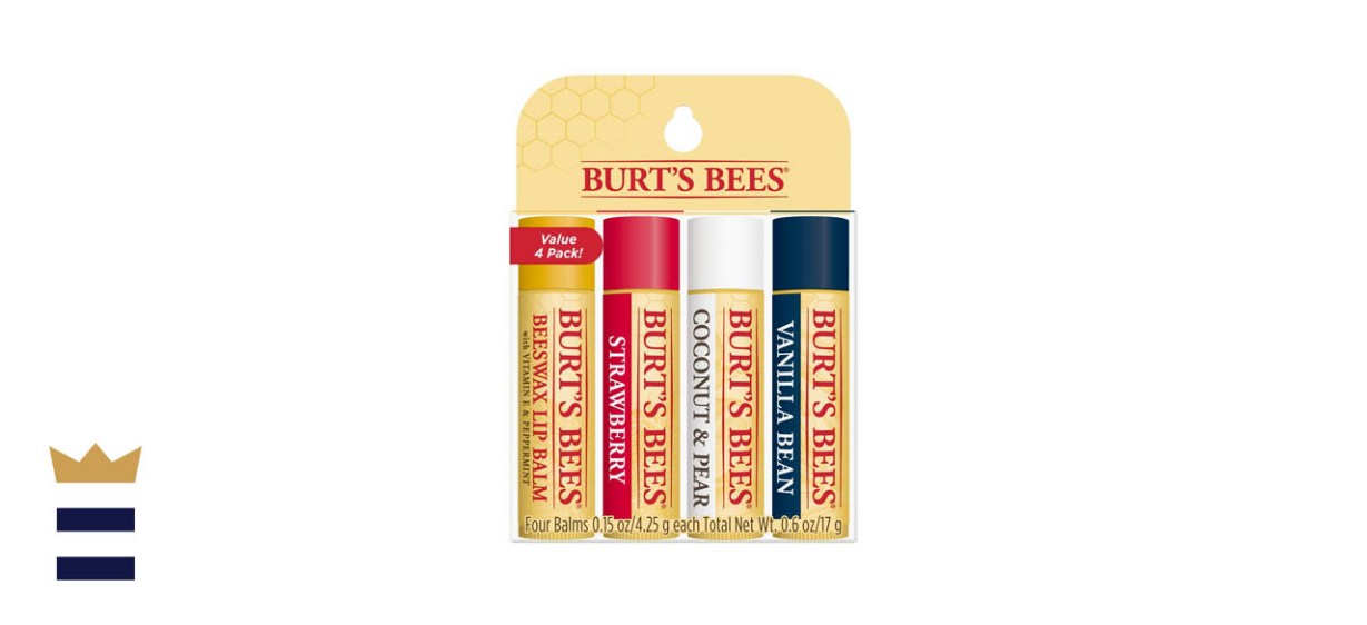 Burt's Bees All-Natural Lip Balm Four Pack