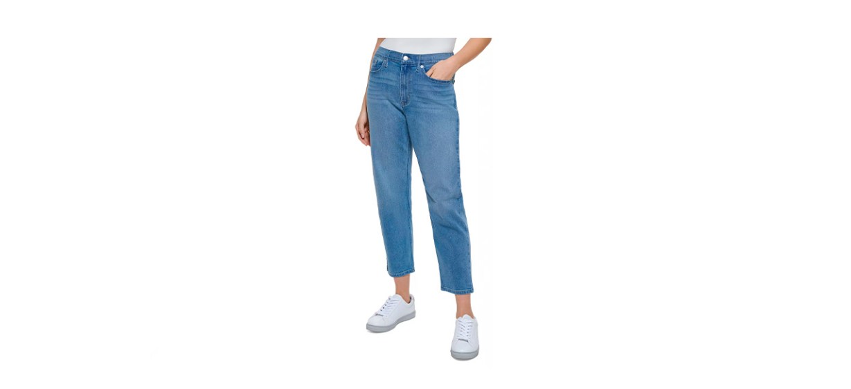 Calvin Klein Super-High-Rise Straight-Leg Jeans