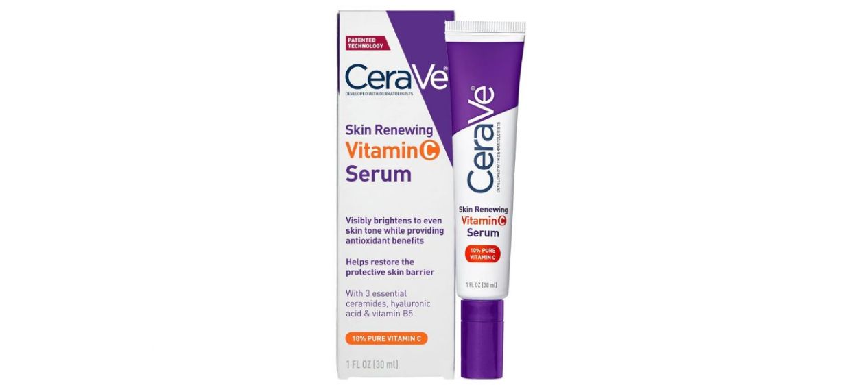CeraVe Vitamin C Serum for Face on white background