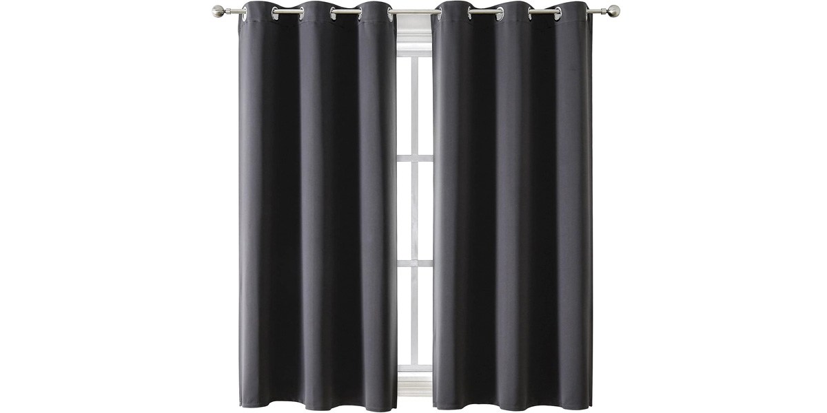 ChrisDowa Grommet Blackout Curtains for Bedroom and Living Room