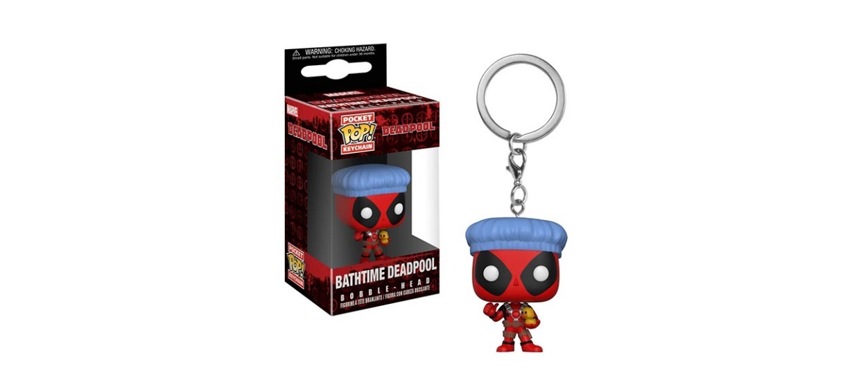 Funko Pop Keychain Deadpool Bath Time