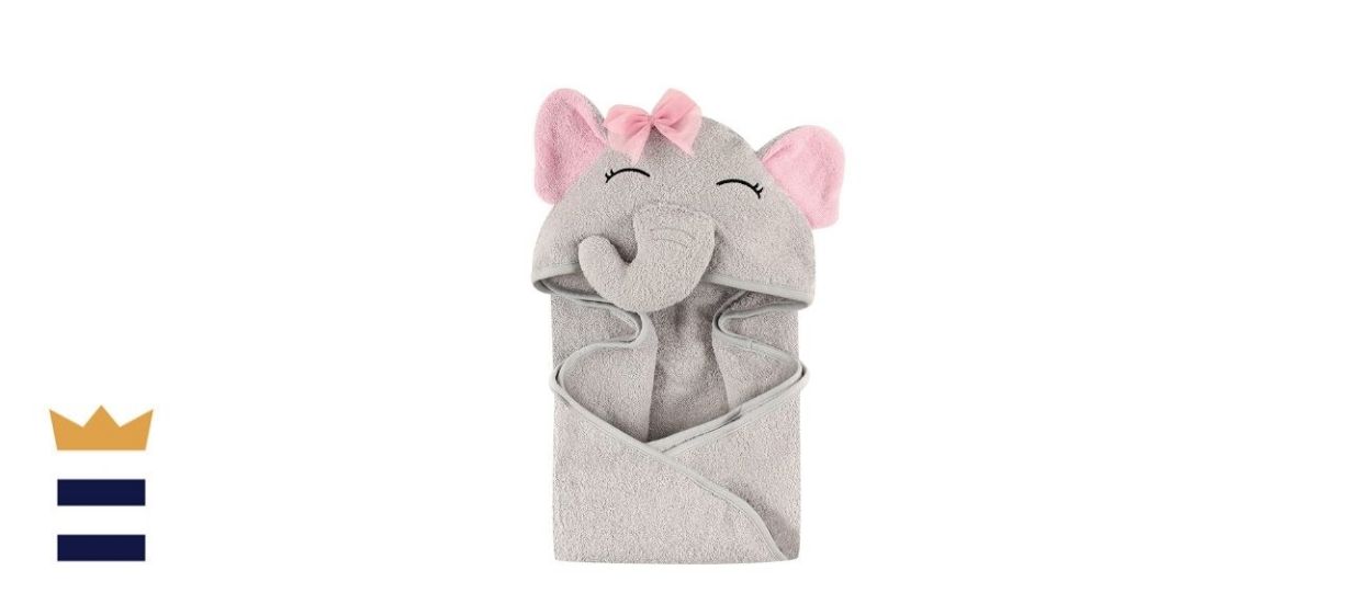 Hudson Baby Animal Face Hooded Towel