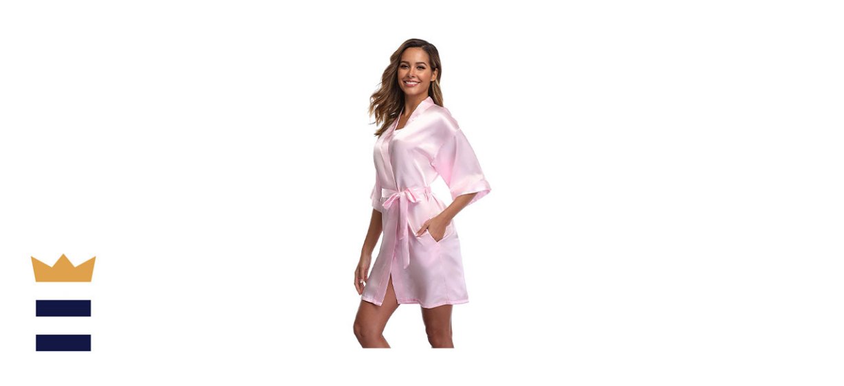 iFigure Women's Short Kimono Robe