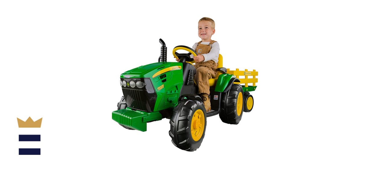Peg Perego John Deere Ground Force Tractor with Trailer