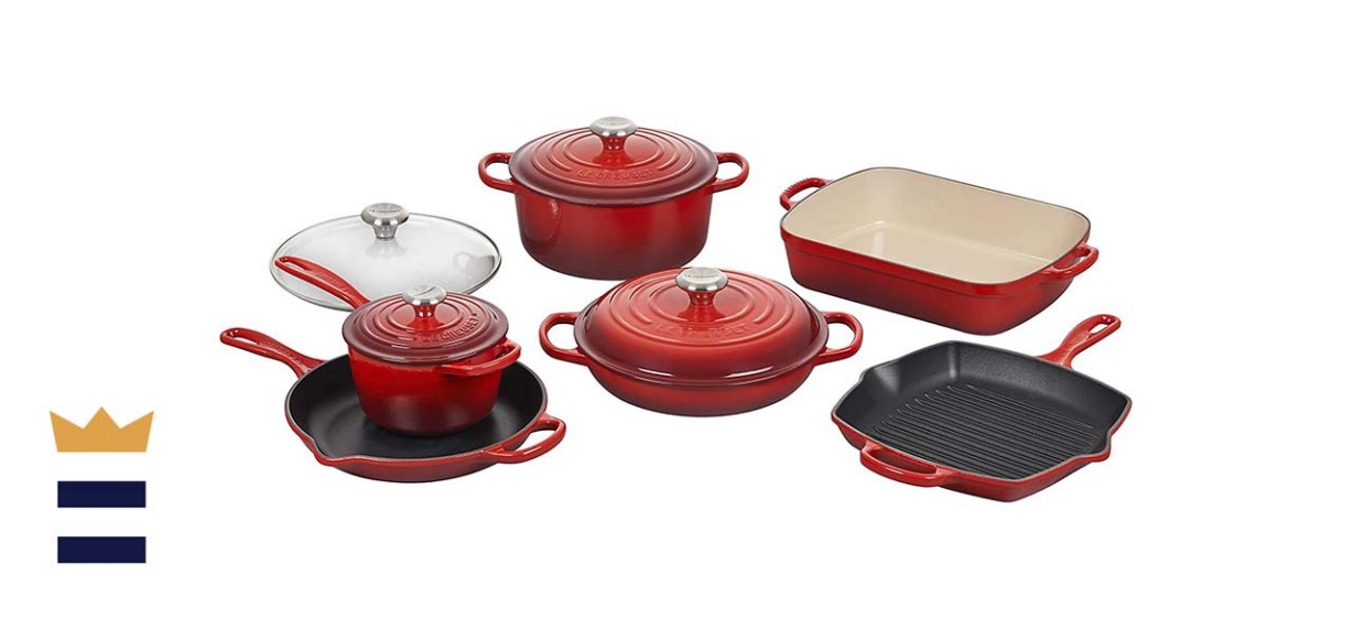 Le Creuset Signature 10-Piece Cast Iron Cookware Set
