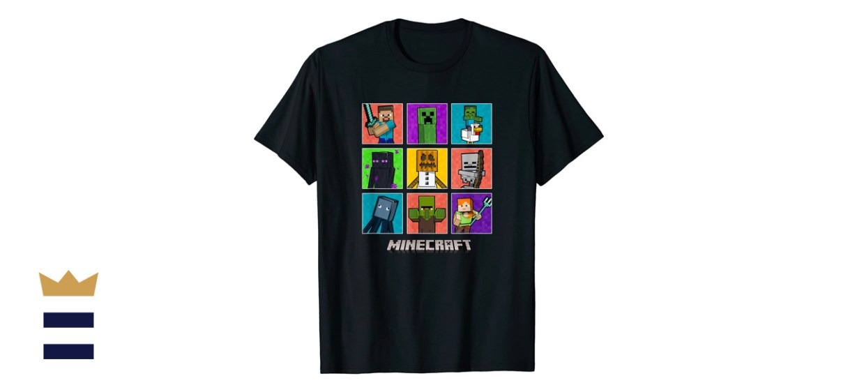 Minecraft Group Shot Colored Box Up T-Shirt