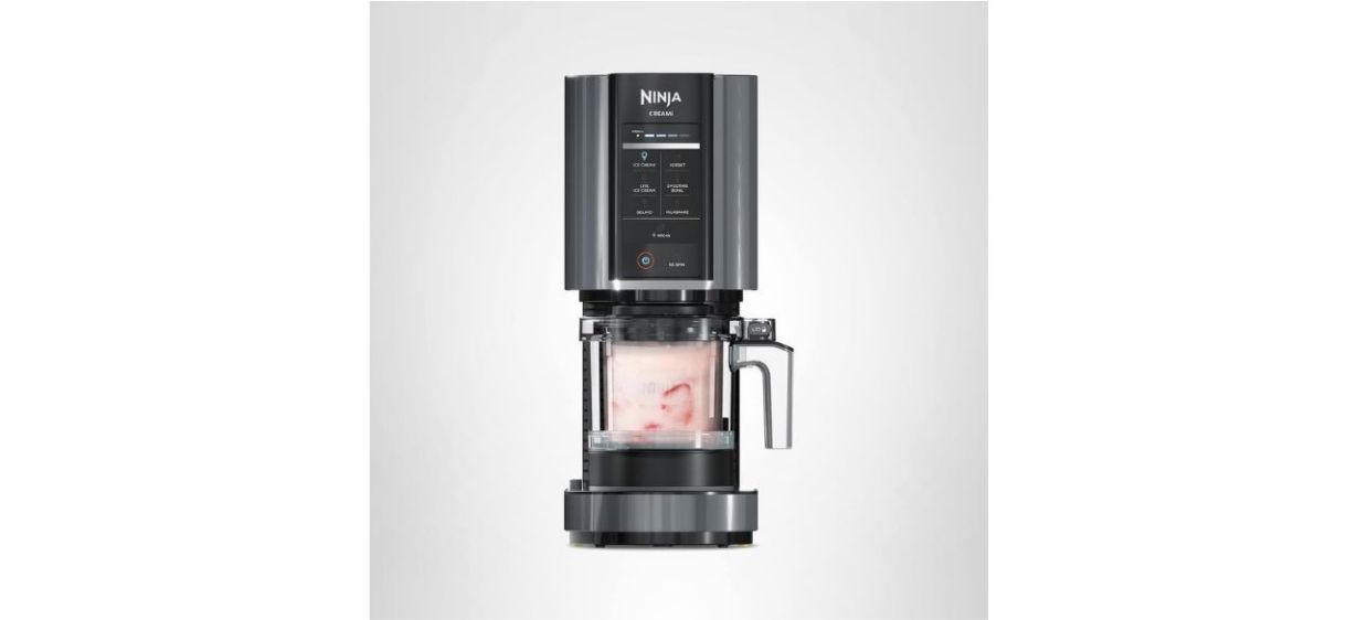 Ninja CREAMi Ice Cream Maker on white background