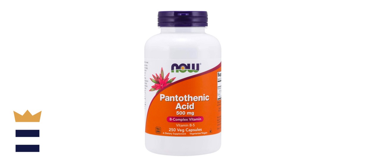 Now Supplements Pantothenic Acid 500 Milligram B-Complex Vitamin