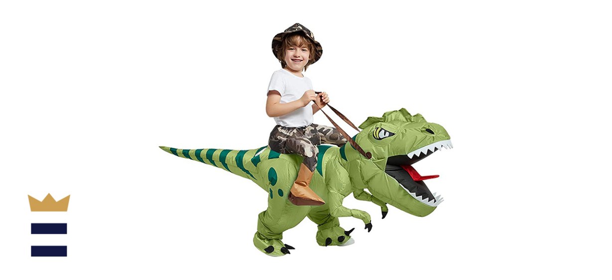 One Casa Inflatable Riding T-Rex Costume