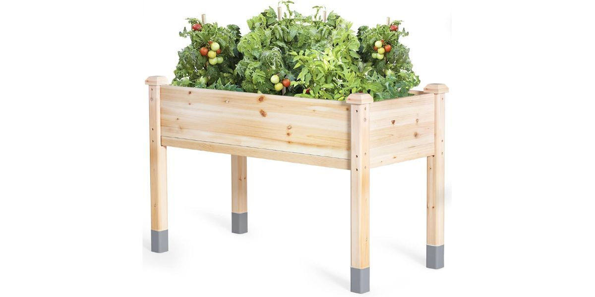 MIXC Wooden Raised Garden Bed with Legs