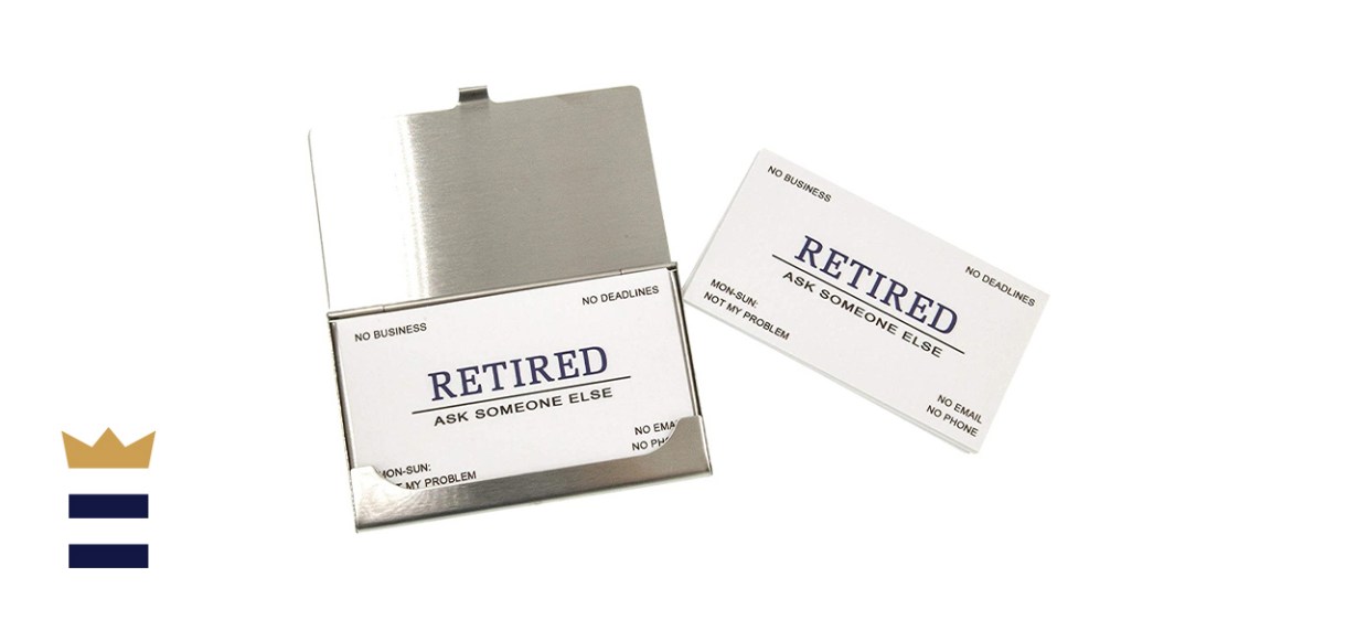 RXBC2011 Retirement Business Cards Funny Gift