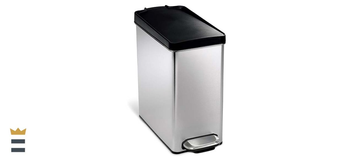 Simplehuman 2.6-Gallon Bathroom Slim Profile Trash Can
