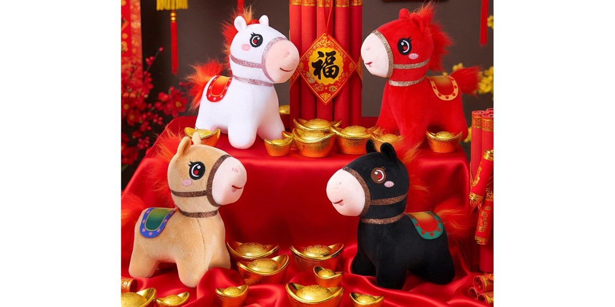Skylety 4-Pack Year of the Horse Decorations