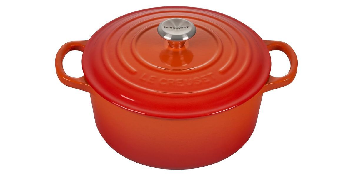  Le Creuset Enameled Cast Iron Signature Round Dutch Oven, 3.5 qt., Flame