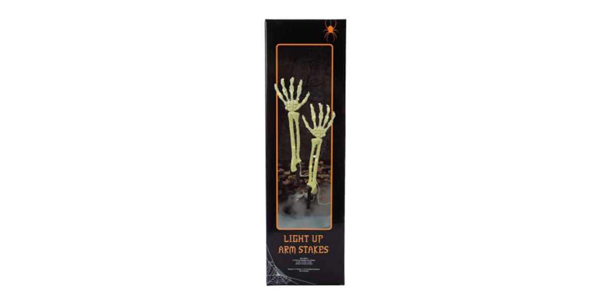 Light-Up Skeleton Arm Stakes