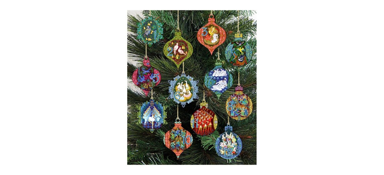 The Holiday Aisle 12 Piece Days of Christmas Hanging Figurine Ornament Set