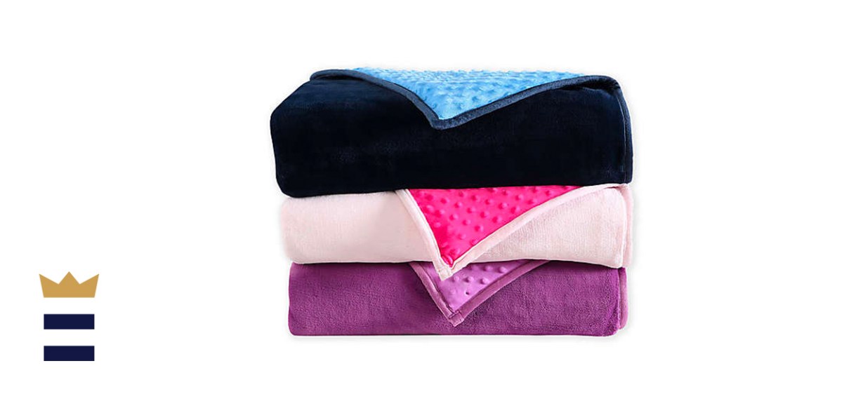 Therapedic Nubby Reversible 6-Pound Weighted Throw Blanket