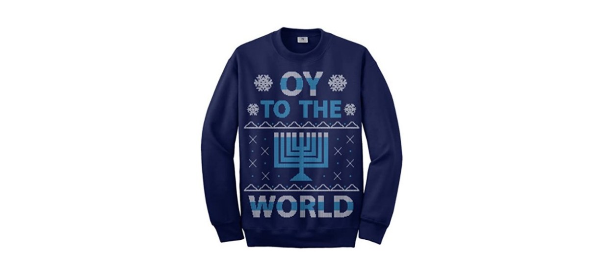 Threadrock Oy to the World Hanukkah Unisex Sweatshirt