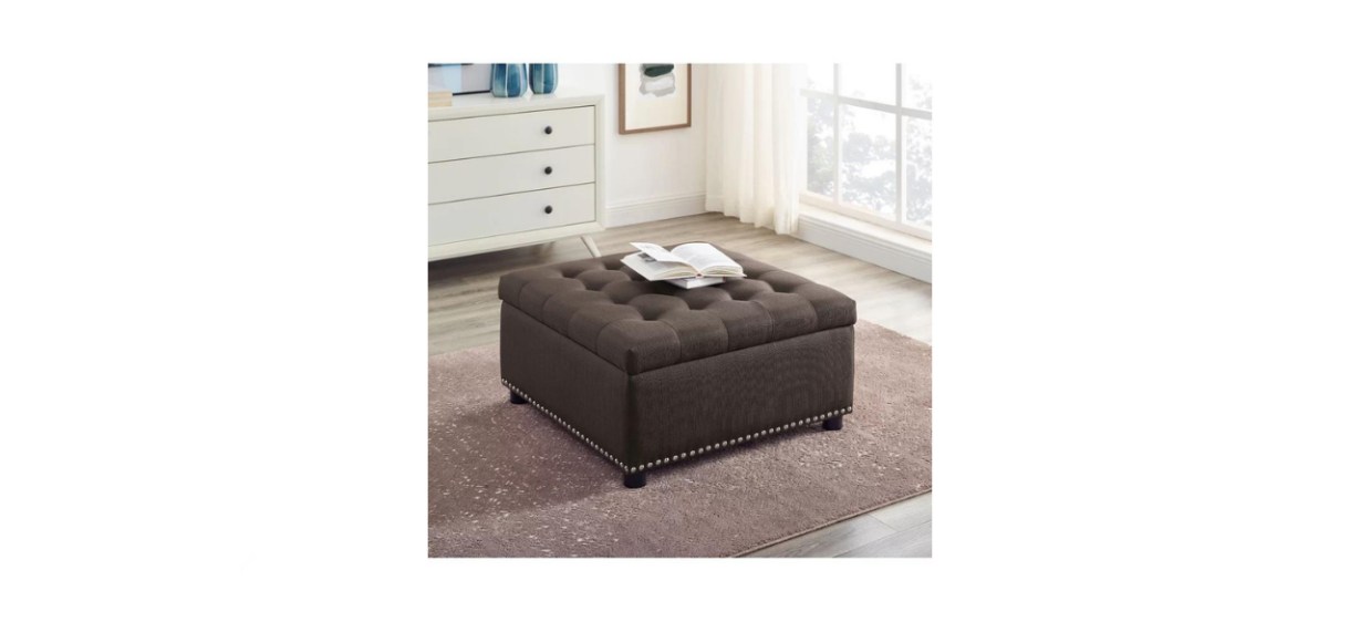 Audel Upholstered Storage Ottoman