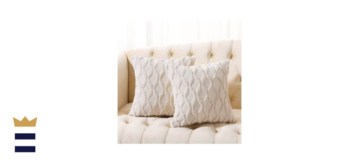 Volcanics Pack of 2 Faux Wool Throw Pillow Covers