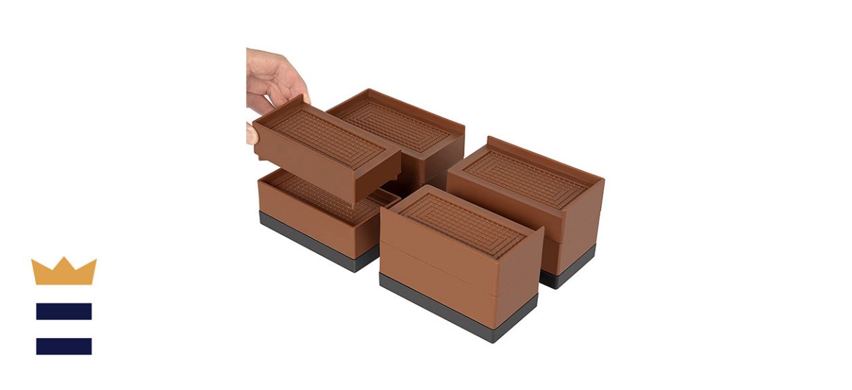 Yunnix Adjustable Furniture Risers for Desks, Beds, Couches and Tables